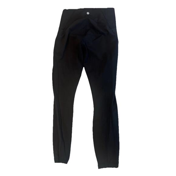 Lululemon Black Mesh Panel 7/8 Leggings Womens Size 6 - Picture 1 of 8